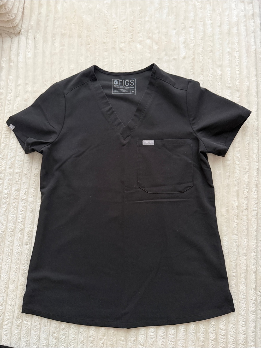 FIGS Black Scrub Set Top & 2 Bottoms - XS XSP
